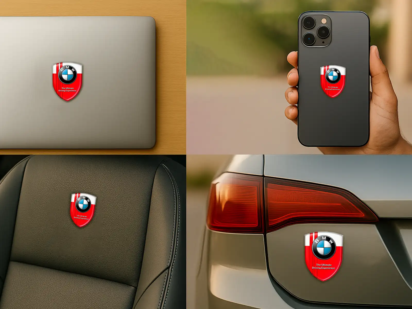 BMW Doming Aufkleber Auto Premium Minimalistisch Robust